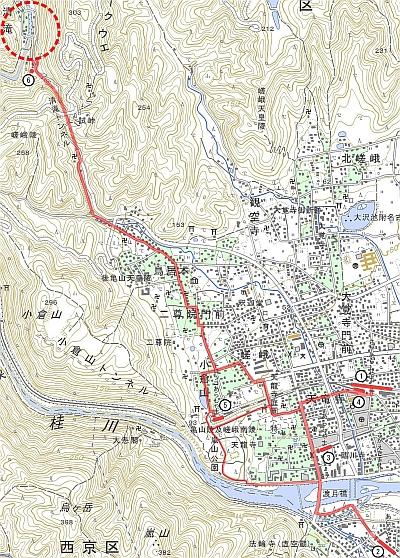 Map/Kiyotaki from Arahiyama