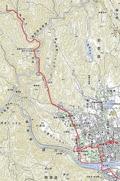 Map/Kuya-no-taki Fall from Arahiyama